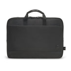 Black briefcase on a white background
