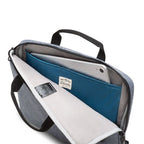 Gray backpack with blue interior pocket and visible Dicota branding.