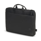 Black briefcase on a white background