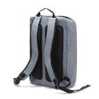 Gray backpack on a white background