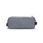 Black backpack with zippers on a white background