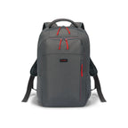 A dark gray backpack with red zipper pulls and drawstrings, shown from the front on a white background. The brand name 'Sparta' is visible on a small black label on the front pocket.