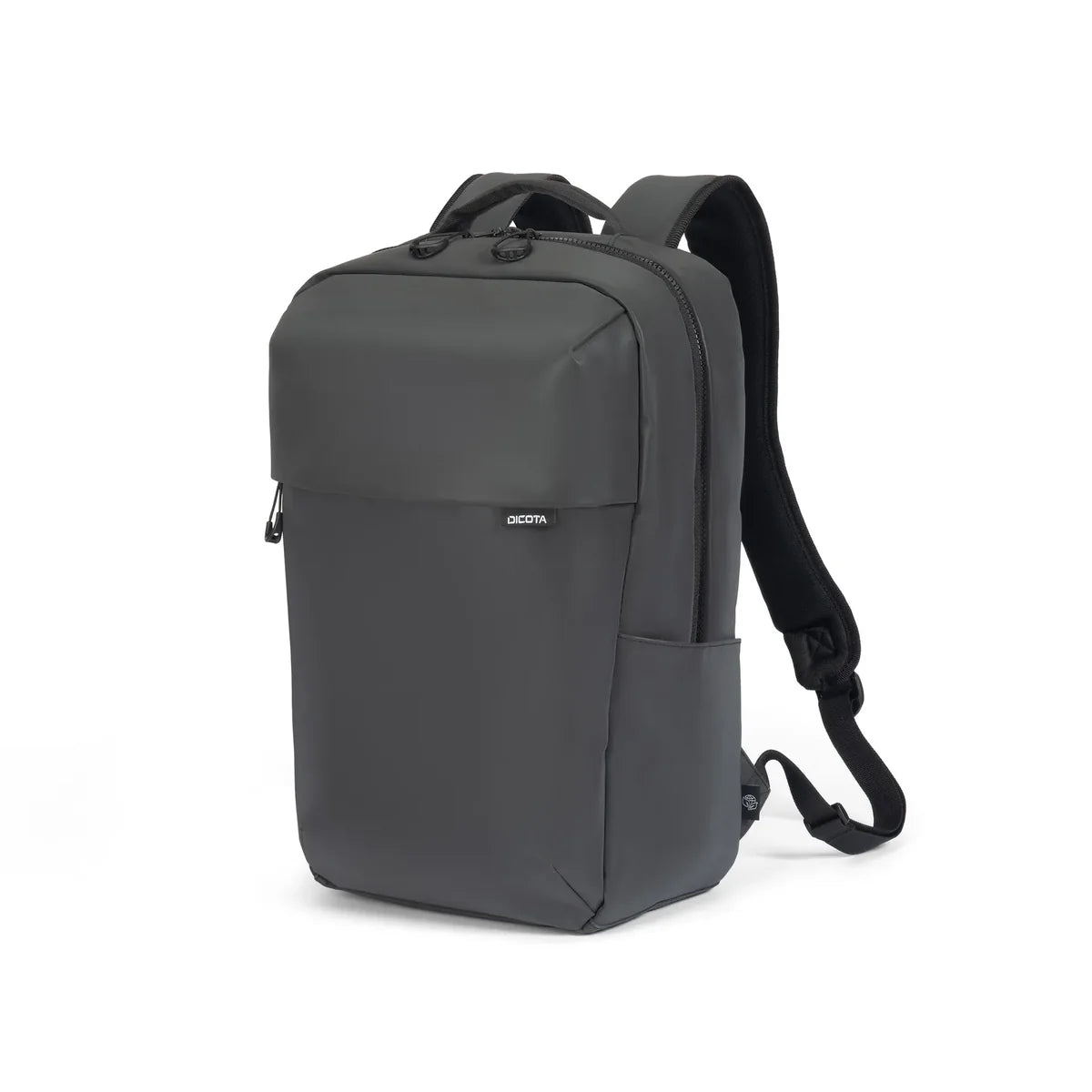 A dark gray backpack with black straps and a small white 'UCCN' logo on the front, shown on a clean white background.