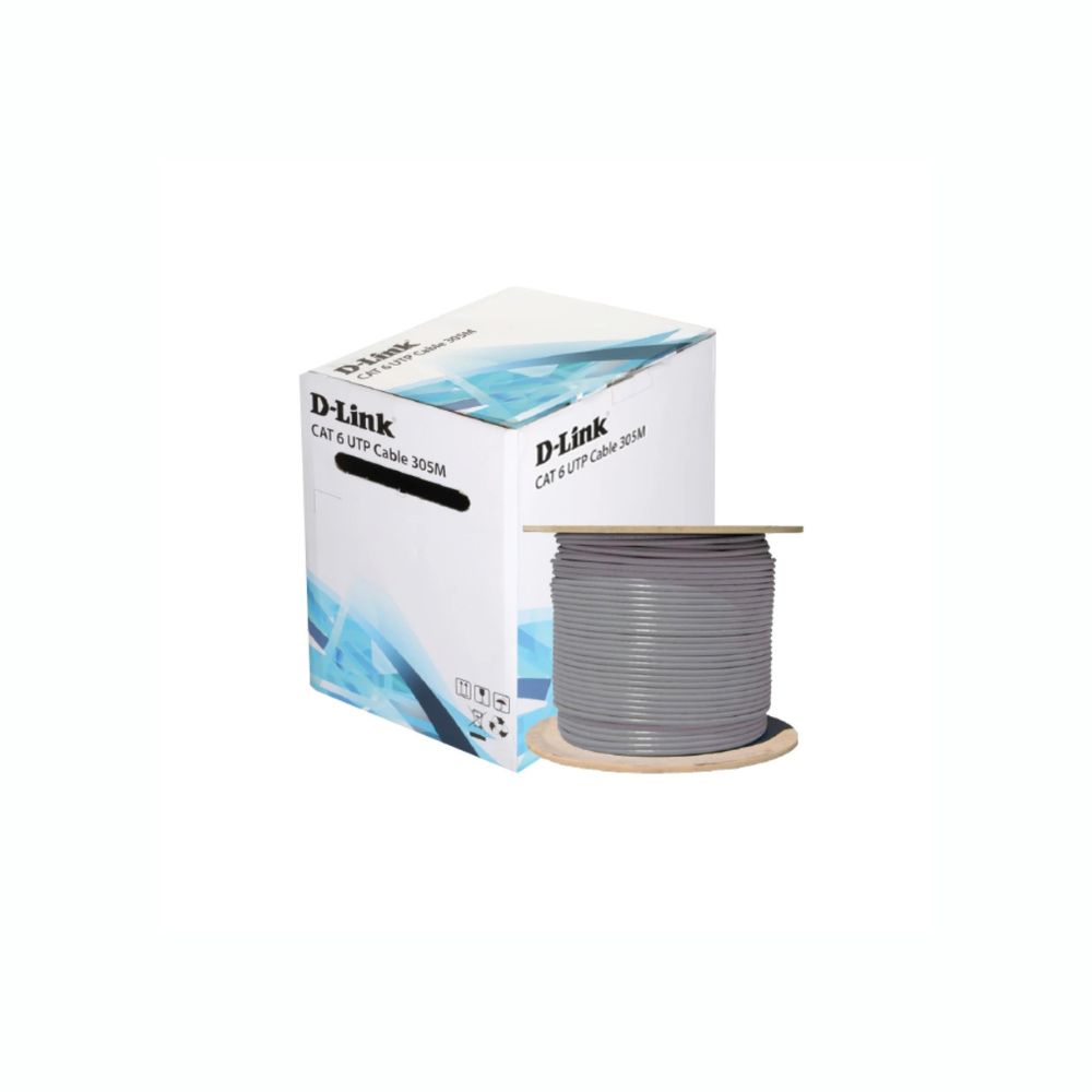 DLink Cat6 Cable Box-100M GRY (NCB-C6UGRYR-100)