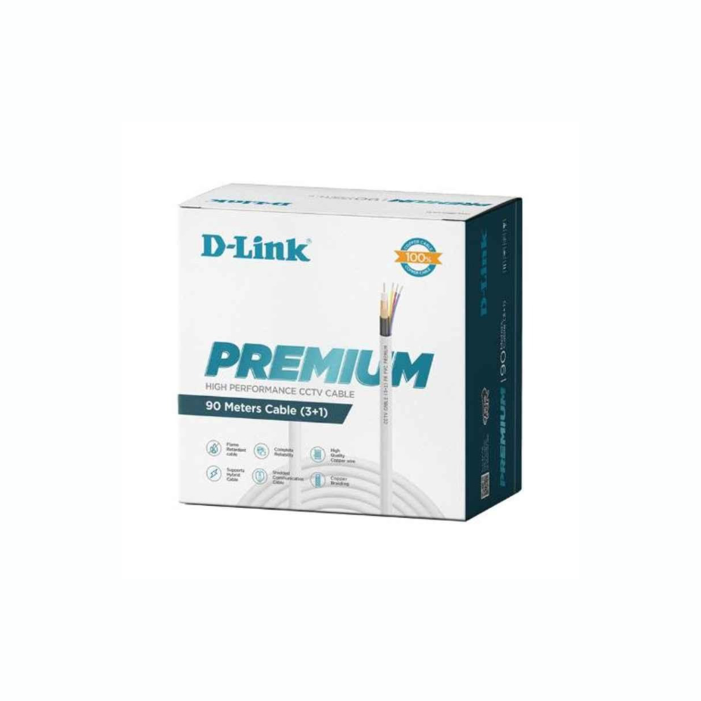 Dlink CCTV 3+1 (90 MTR)  (DCC-CAL-90) Standard