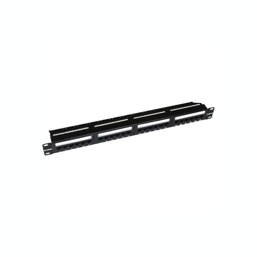 DLink Cat6 24Port PPanel NPP-C61BLK241 Loaded