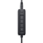 DELL WH1022 Wired Stereo Over Ear Active Noise Cancellation Headset with Boom Mic - Black