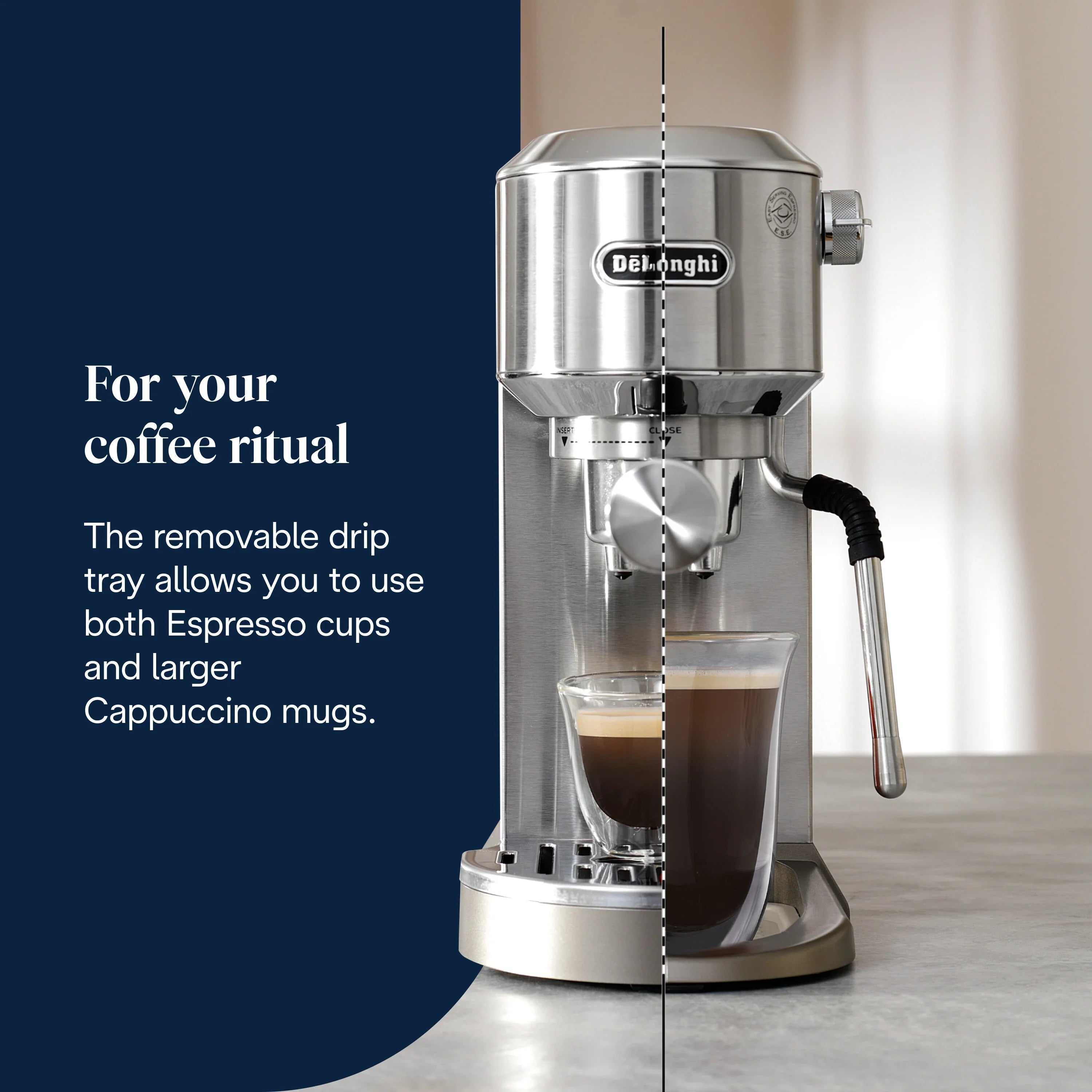 Dedica Duo Espresso Machine with Cold Brew EC890