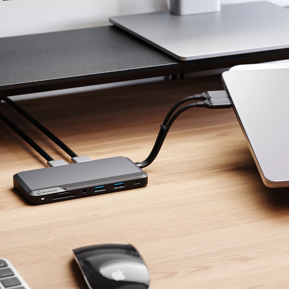 ALOGIC Portable Dock for Mac - 10-in-1 with Dual Display 4K 60Hz Support - Dark Grey