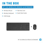 HP 330 Wireless Keyboard and Optical Mouse Ultra Slim Combo with LED Indicators