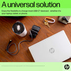 HP Original 65W Laptop Charger Adapter USB Type C Pin with Power Cable
