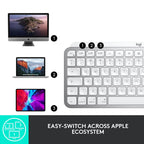 Logitech MX Keys Mini for Mac Minimalist Wireless Illuminated Keyboard - Pale Gray