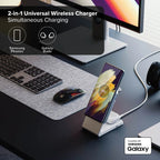 Matrix 2-In-1 Universal Magnetic Charging Dock - White