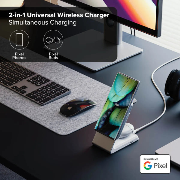 Matrix 2-In-1 Universal Magnetic Charging Dock - White