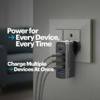 Empire 75W Multiplug GAN Charger with World Travel Adapter