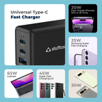 Nova 65W PD Multi Port 2 Type C & 1 USB A GaN Charger