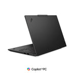 Black laptop on a white background with Copilot+PC logo.