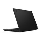 Black laptop on a white background
