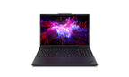Laptop with colorful abstract design on the screen against a white background