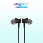 Toreto TOR-300 Beta Lite Wireless Bluetooth 5.0 Neckband Headset with ENC Noise Cancelling Mic Upto 20Hrs Playtime - Black