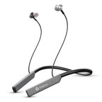 Toreto TOR-300 Beta Lite Wireless Bluetooth 5.0 Neckband Headset with ENC Noise Cancelling Mic Upto 20Hrs Playtime - Grey