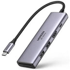 UGREEN USB-C 7-in-1 Multifunctional Adapter HDMI 2 USB-C 3.2 USB-A 3.2 SD/TF Card Reader 100W PD Hub Dock (45521)