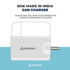 Nova 65W PD Multi Port 2 Type C & 1 USB A GaN Charger