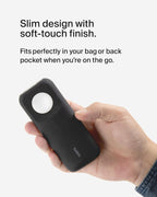 Belkin 10000 mAh Power Bank with 7.5W Fast Wireless Apple Watch | Ultra 1 & 2 | AirPods Pro (2nd Generation) Charger, 20W USB-C PD Port - Black