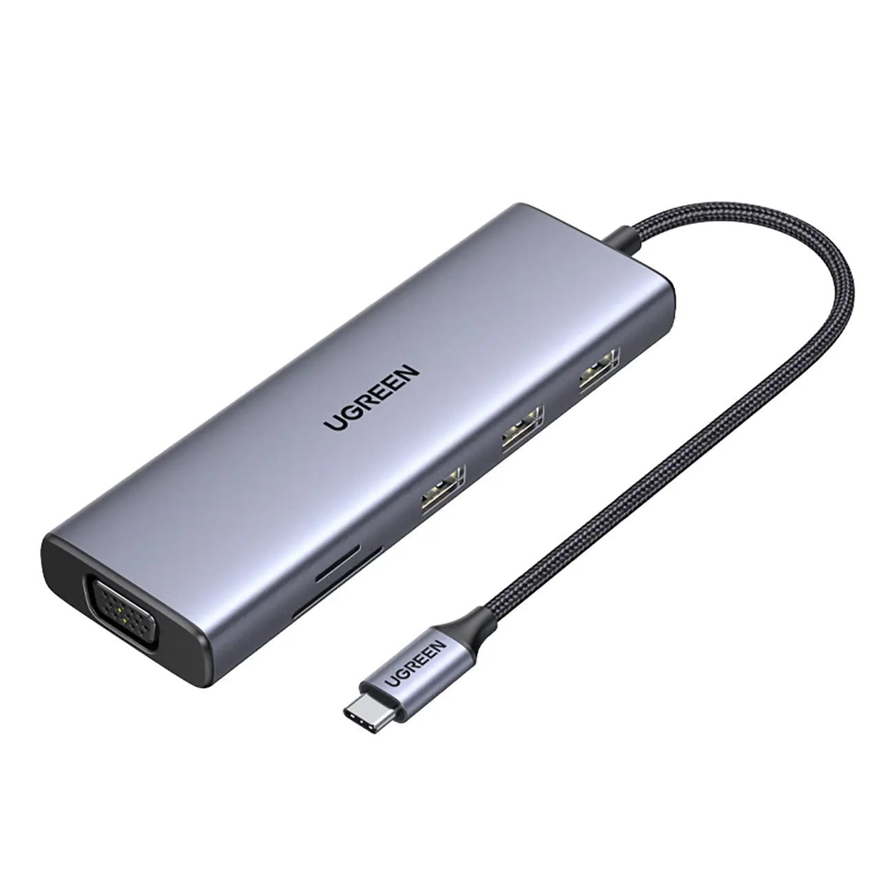 UGREEN 9-in-1 USB-C Docking Station 4K HDMI 100W PD 5Gbps USB 3.0 SD/TF Gigabit Ethernet Audio MacBook Windows Chromebook 15600