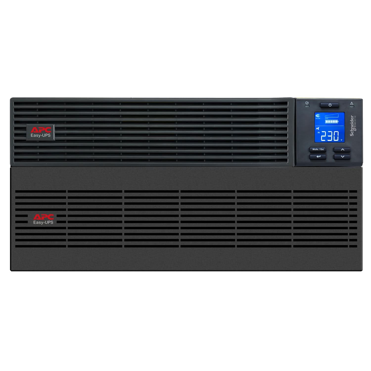 APC Easy UPS On-Line SRV6KRIL-IN 6000VA/6000W Rackmount 5U UPS | 230V | Hardwire Output | LCD Display | Extended Runtime | Intelligent Card Slot | 2-Year Warranty