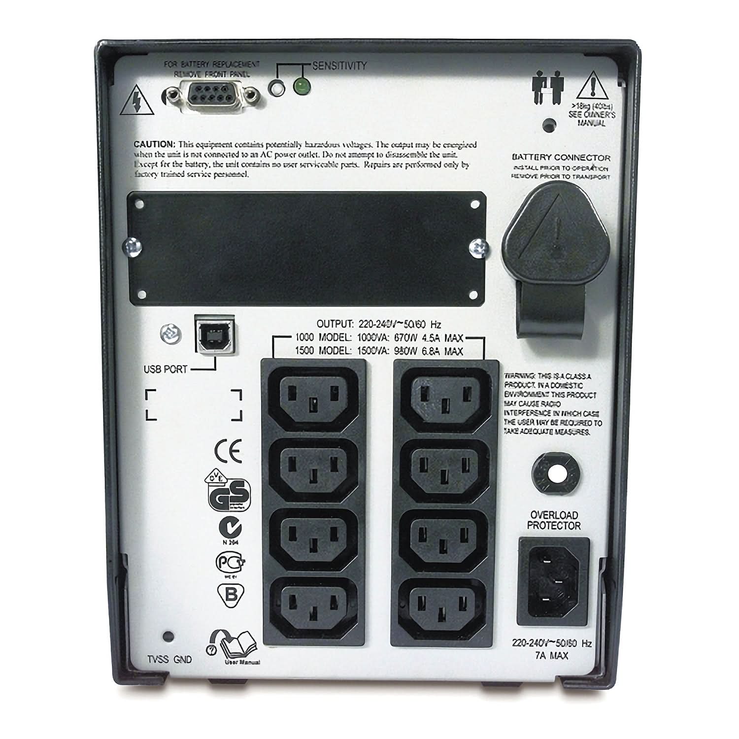 APC Smart-UPS SUA1000I-IN 1000VA/670W Line-Interactive UPS | 230V | Energy Efficient | User Replaceable Battery | LED Display | 1-Year Warranty