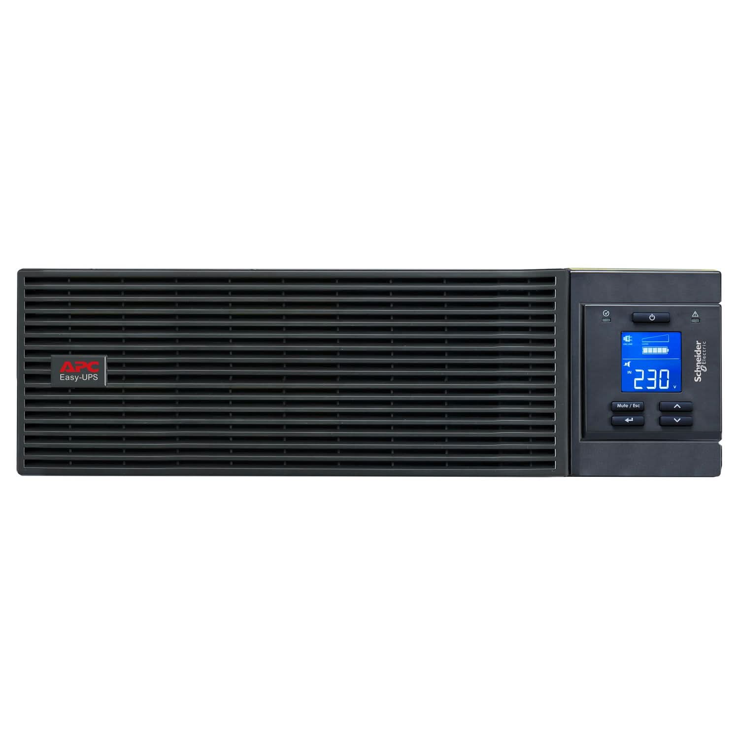 APC Easy UPS On-Line SRV20KUXI-IN 20kVA/20kW Rackmount 3U UPS | No Battery | LCD Display | Hardwire Output | Intelligent Card Slot | 2-Year Warranty
