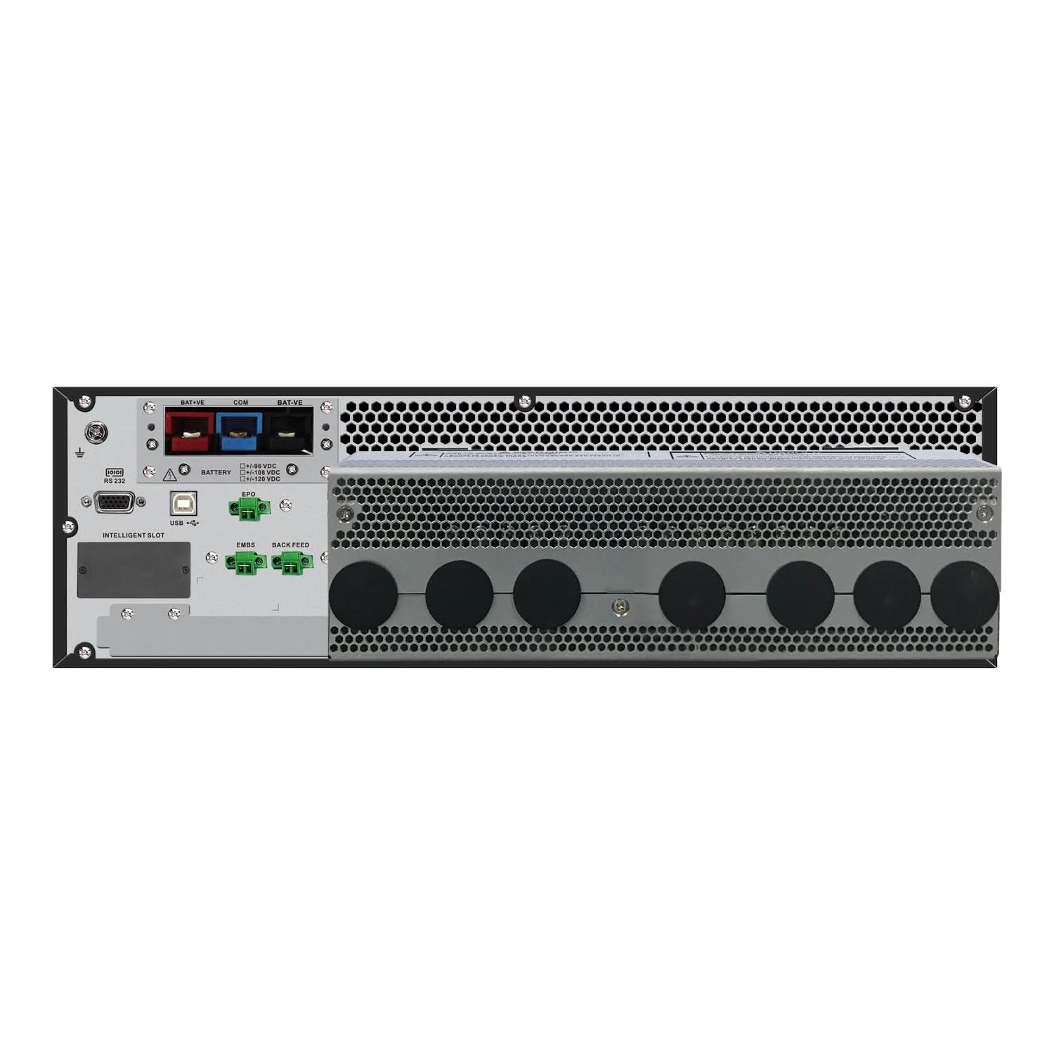 APC Easy UPS On-Line SRV20KUXI-IN 20kVA/20kW Rackmount 3U UPS | No Battery | LCD Display | Hardwire Output | Intelligent Card Slot | 2-Year Warranty