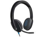 Logitech H540 USB Wired Computer Headset with Bi-directional Microphone - Black
