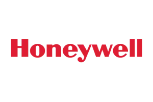 Honeywell logo in red on a white background