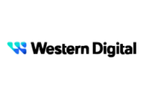 Western Digital logo on a white background