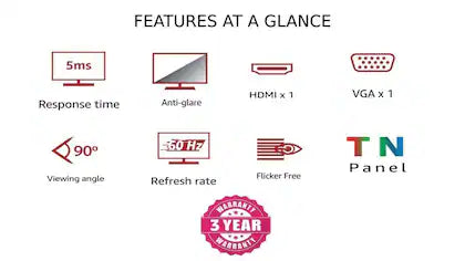 LG ‎19M38HB 19" HD 60Hz TN Panel LED Office Monitor
