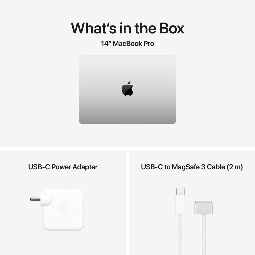 Apple MacBook Pro M5 Chip (24GB RAM/ 1TB SSD/ 14 inch (35.56 cm) Liquid Retina XDR Display/ 10-core CPU/ 10-core GPU/ macOS/ Silver) MDE64HN/A