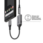 10cm USB-C (Male) to 3.5mm Audio (Female) & USB-C (Female) Charging Combo Adapter - Ultra Series -  suntronix-store.myshopify.com