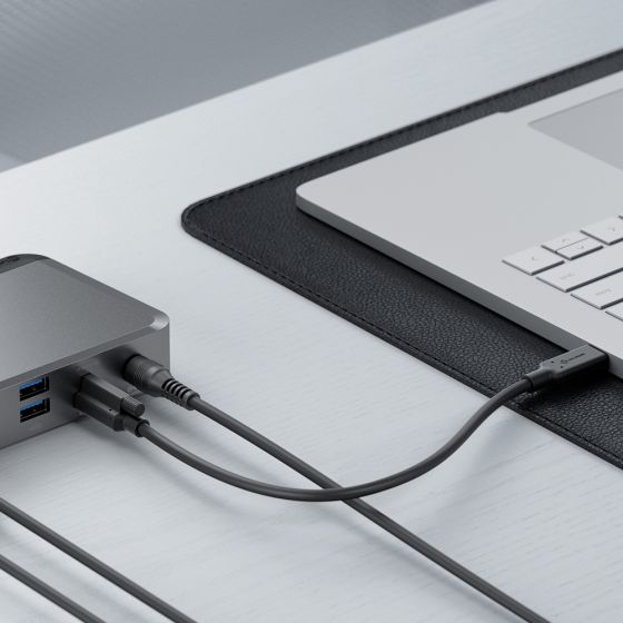 MX2 USB-C Dual Display DP Alt. Mode Docking Station – With 100W Power Delivery