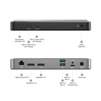 DX2 Dual 4K Display Universal Docking Station – with 100W Power Delivery