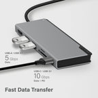 USB-C Dock UNI with Power Delivery - Ultra Series - Space Grey