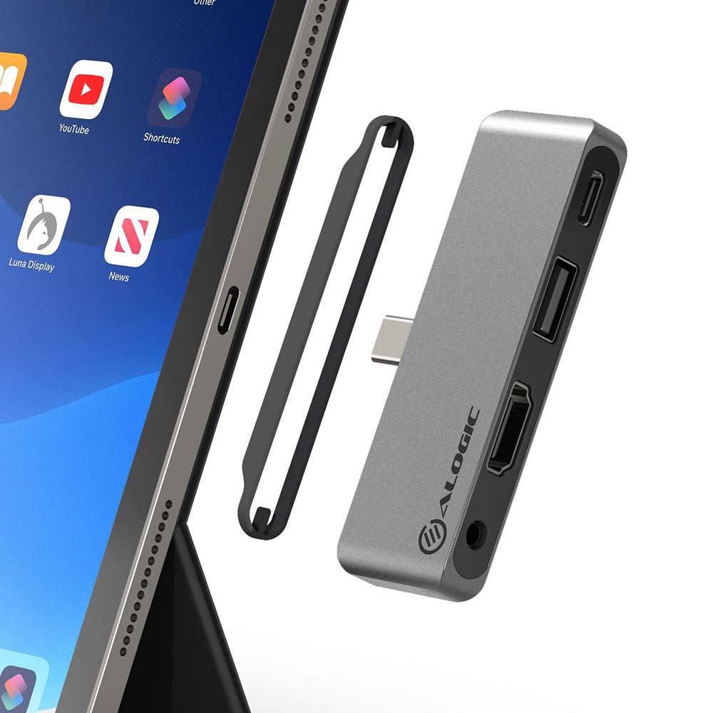 4-in-1 USB-C Anchor HDMI Hub-USB-A, USB-C (PD 60W), 3.5mm Audio Jack, HDMI 4K@30Hz