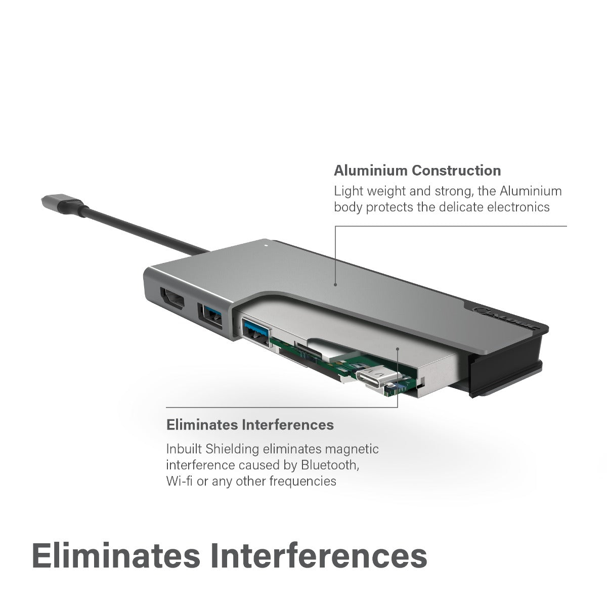 USB-C Dock UNI with Power Delivery - Ultra Series - Space Grey