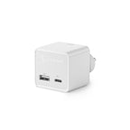2 Port USB-C & USB-A Mini Wall Charger Ð 3A + 2.4A Ð 17W