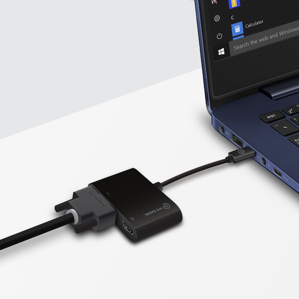 2-in-1 Mini DisplayPort to HDMI VGA Adapter - Male to 2-Female - Premium Series -  suntronix-store.myshopify.com
