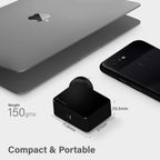 USB-C Laptop/Macbook Wall Charger 60W with Power DeliveryÐ Travel Edition with AU, EU, UK, US Plugs and 2m Cable - Black