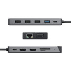 DV3 12-in-1 USB-C Dual Display Mini Dock