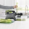Omega MM1500GYF Celery Juicer and Nutrition System Masticating Juicer, Cold Press Juicer Machine For Celery with Adjustable Dial, 10 years motor warranty, 200-Watt, Grey