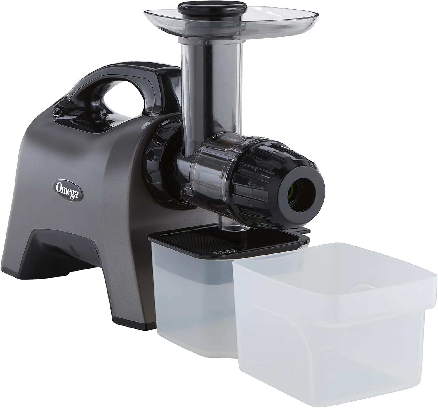 Omega MM1500GYF Celery Juicer and Nutrition System Masticating Juicer, Cold Press Juicer Machine For Celery with Adjustable Dial, 10 years motor warranty, 200-Watt, Grey